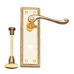 Victorian Lever Lock Scroll Bathroom (H-1253)